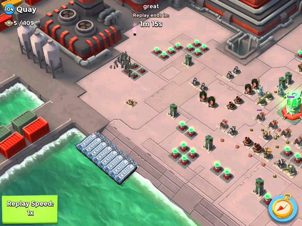 Boom Beach Task Force Operations Quay Zooka Solo (Unboosted) + Critters in action! YouTube