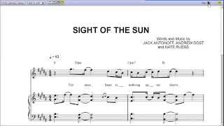 Sight of the Sun by Fun. - Piano Sheet Music :Teaser