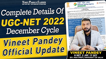 UGC NET Official Notice Admit Card, Form Filling Dates, Centres ! Vineet Pandey Official Update !