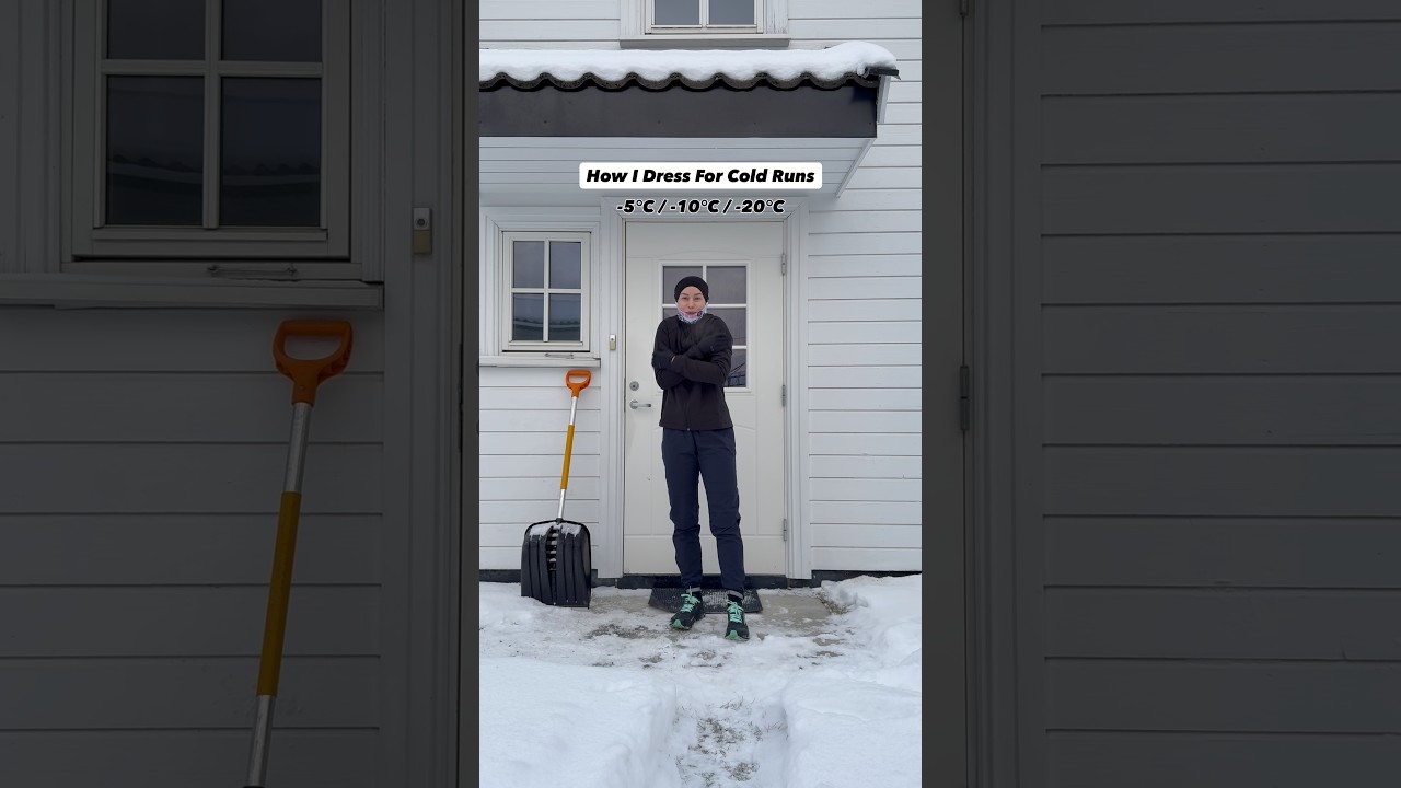 How I dress for running in -5°C to -20°C (and yes, colder too 🥶) #runningtips #winterrunning