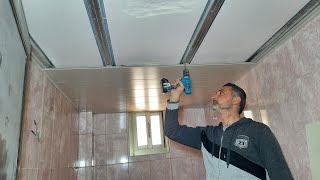 Как установить потолок из пластиковых полотен пвх для ванных комнат