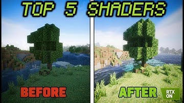 I downloaded top 5 shaders that made my minecraft unbelievable 🔥