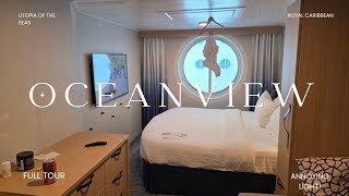 Royal Caribbeans Utopia Of The Seas Oceanview Room . Full Tour