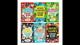 Brain Games Clever Kids 6 Books Collection Set
