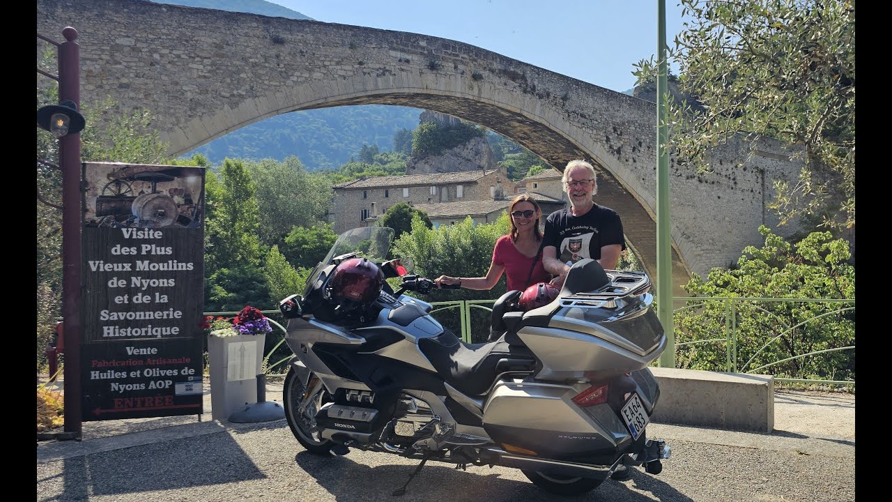 Goldwing på tur Toscana via Riveraen og op ad Route Napoléon,