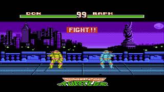 Tourment Mike, Don, Raph, Leo Teenage Mutant Ninja Turtles Tournament Fighters NES game