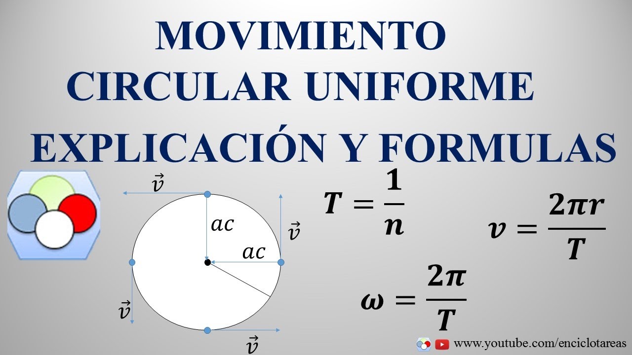 demasiado podar Orgullo Movimiento Circular Uniforme (MCU)- Explicación y Fórmulas - YouTube