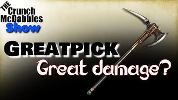 Pathfinder 2E: Greatpick vs Greatsword Damage