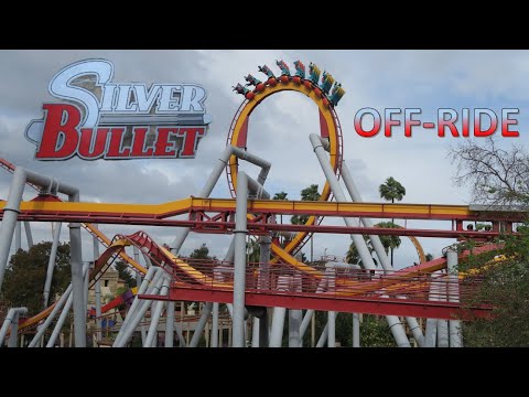 Silver Bullet Inverted Loop Silver Bullet Off-Ride Footage, Knott's Berry Farm, B&M Inverted ...