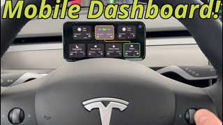 Tesla Model Y Blind Spot Monitoring & More! With Teslogic V2 Digital Mobile Dashboard Display!