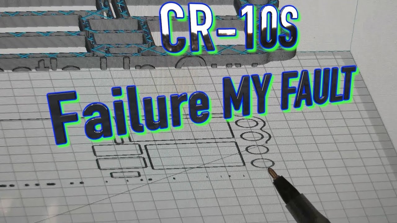 CR-10S It's Actually MY Fault 3D Print Failure - YouTube