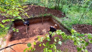 A heavy hail has fallen on us! We are building a large dugout in the thicket of the forest! Ep.1 by Life in the Siberian forest 34,991 views 10 months ago 33 minutes