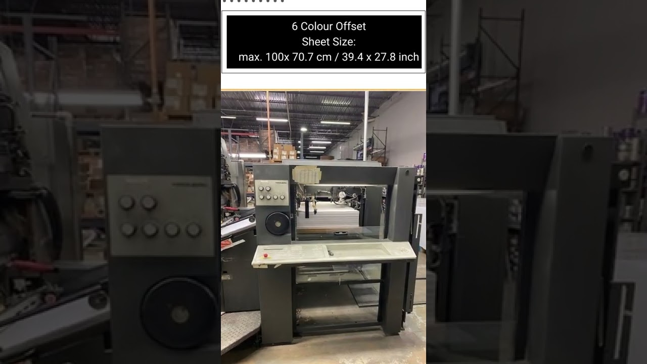 Buy Preowned Heidelberg - Speedmaster SM 102-6-P3 6 Color Press Machine @machinedalal