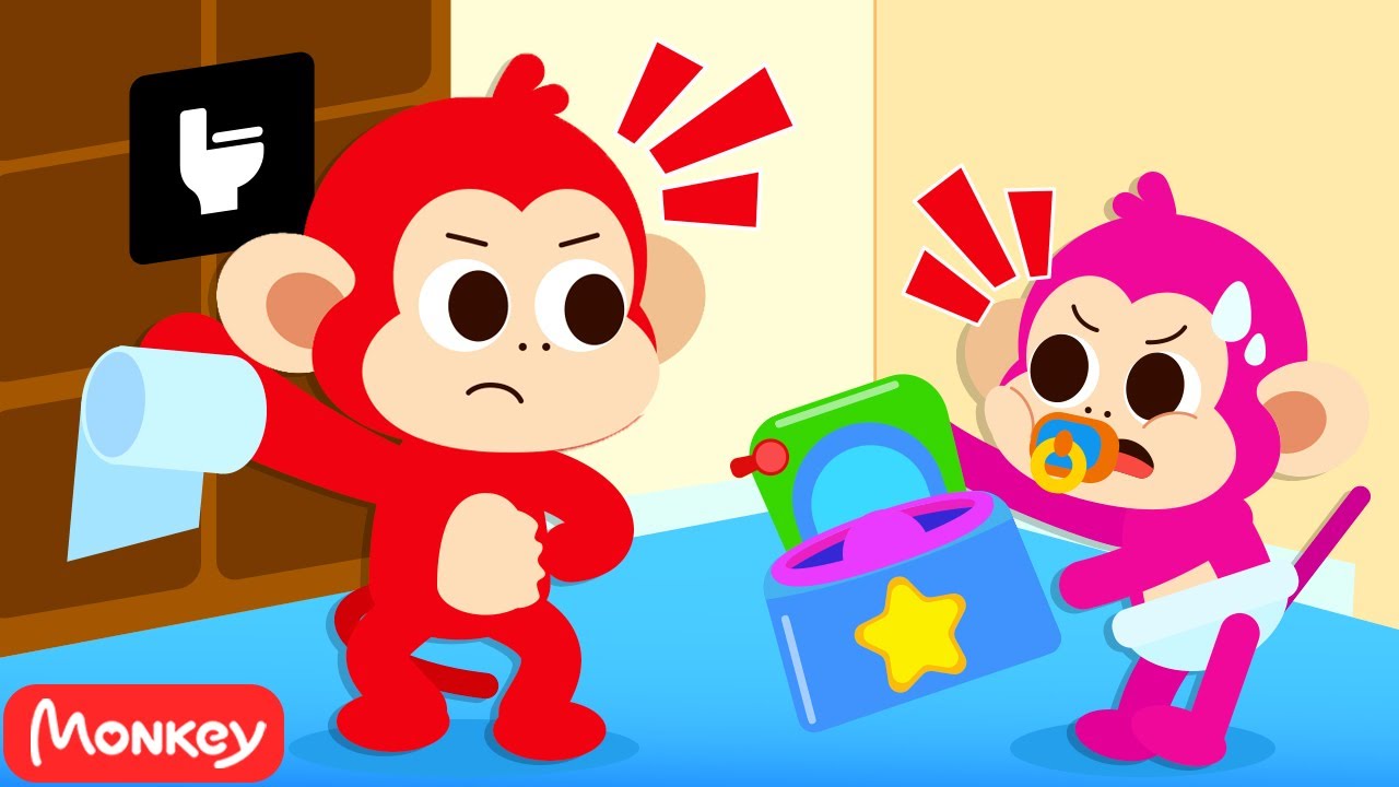 It's Potty Time 🚽 Potty Training ️🎵 Monkey Junior Nursery Rhymes & Kids Songs