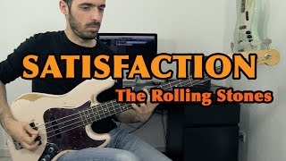 THE ROLLING STONES - (I Can't Get No) Satisfaction /// Authentic Bass Cover chords