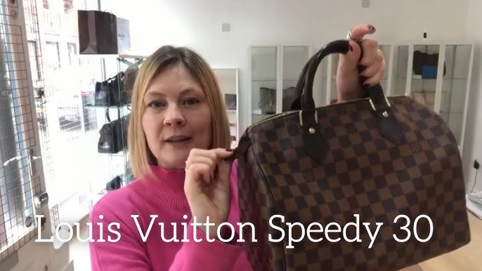 Handbag Unboxing & reveal of a rare Louis Vuitton speedy 30 bag in monogram  fleur de Jais 2010-2011 