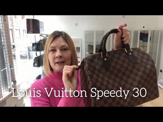Louis Vuitton Speedy 30 Bandouliere Damier Ebene - A World Of