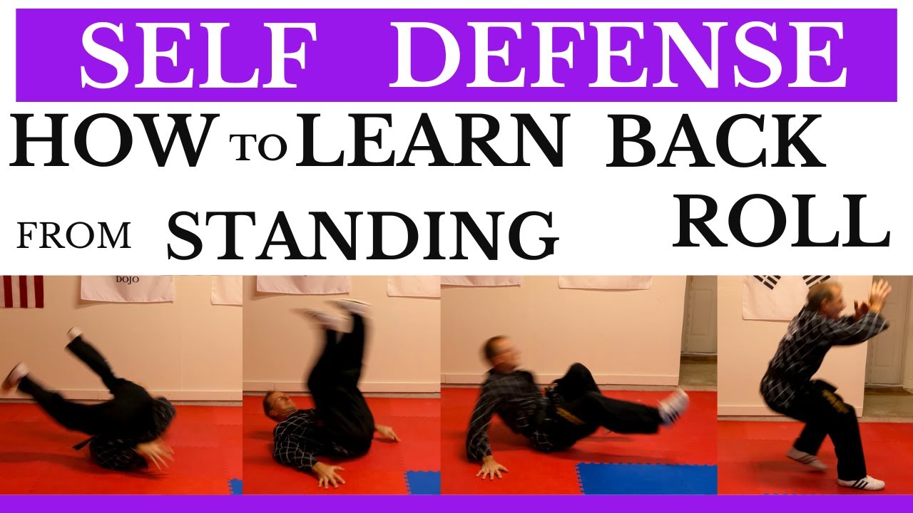 How to Learn the Back Roll from Standing #selfdefense # ...