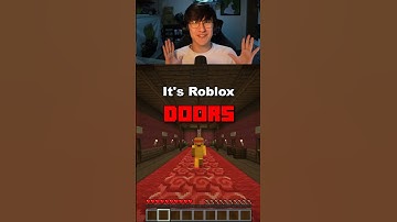 Roblox Doors in Minecraft is Scary… 🥲😳
