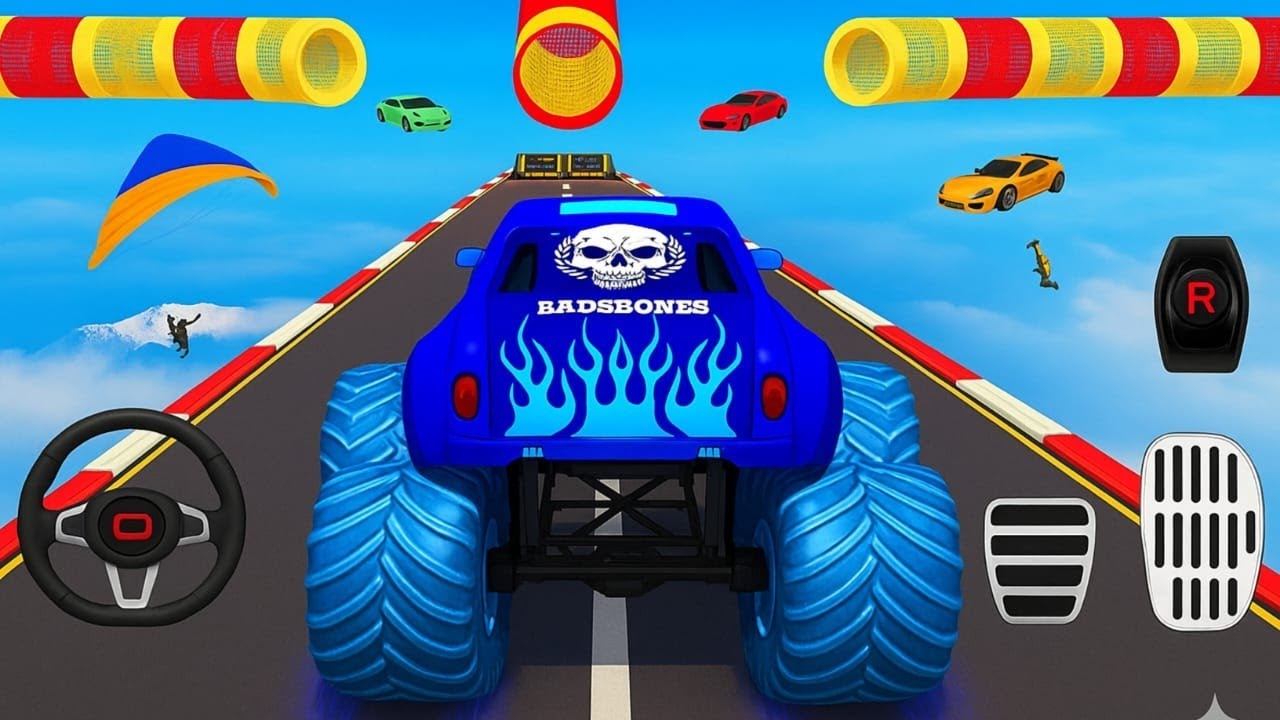Monster Truck Mega Ramp Extreme Racing - Mega Ramp Monster Truck Racing - Android Gameplay