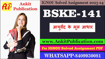 IGNOU BSKE-141 Solved Assignment 2023-24 for July 2023 and January 2024 Session