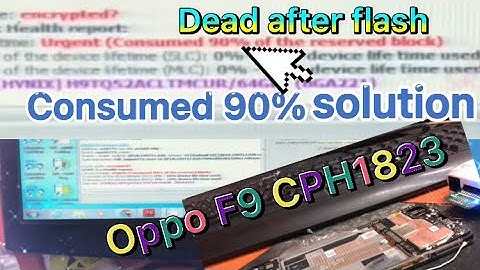 Oppo F9 CPH1823. no power, urgent(Consumed 90% of the reserved block) easy repair UFI BOX.