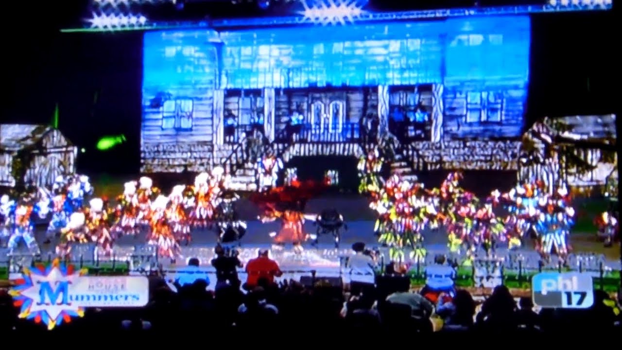 Mummers Fancy Brigade 2nd Steet Shooters Laser Show 1/1/2014 - YouTube