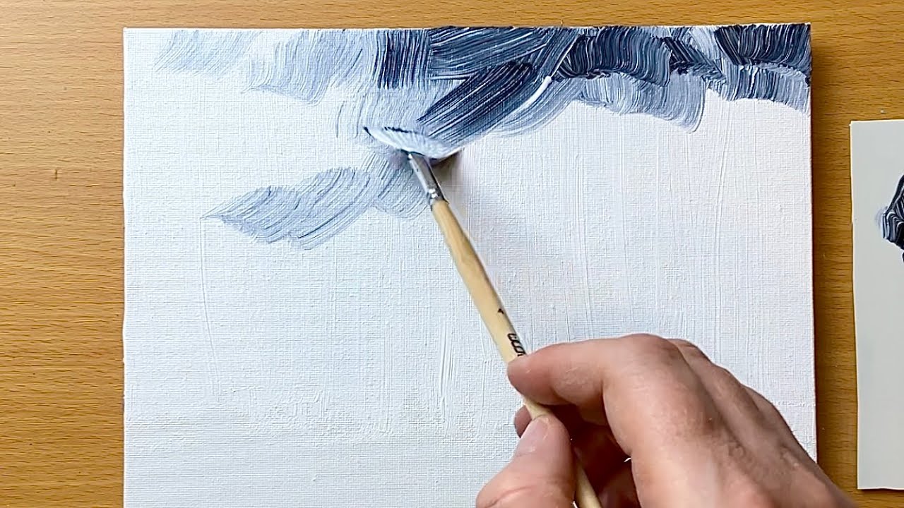 The Most Liked Painting 2024 / Winter Acrylic Painting