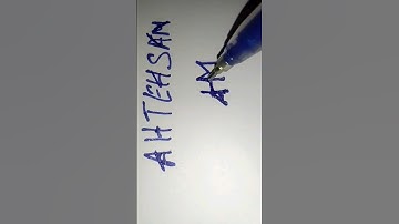 Ahtehsam Name Logo Write #youtubeshorts #viralvideo