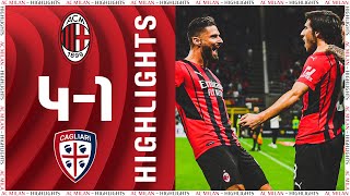 Tonali first goal, Giroud brace | AC Milan 4-1 Cagliari | Highlights Serie A 2021/22