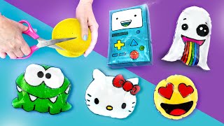 Criando PAPER SQUISHY 😍 Testando Materiais Diferentes, Será que Funciona? BMO, Hello Kitty, Emoji