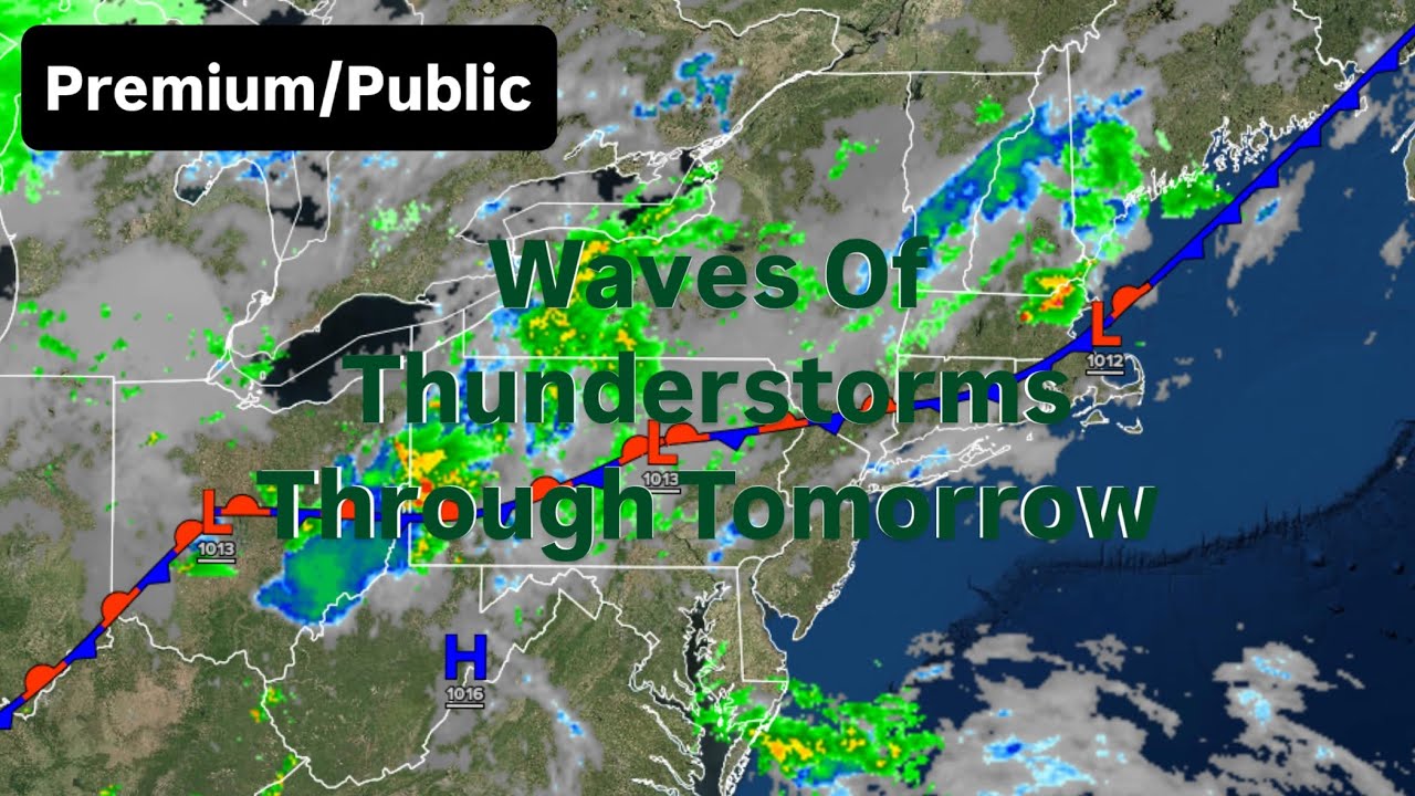Waves Of Thunderstorms Through Tomorrow - YouTube