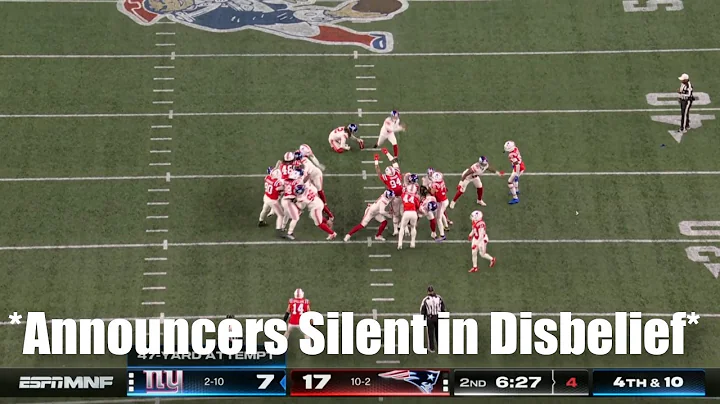 The Giants Kicker Just Missed The Football