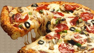 Готовим пиццу с колбасой, грибами и сыром Готовим пиццу с колбасой, грибами и сыром