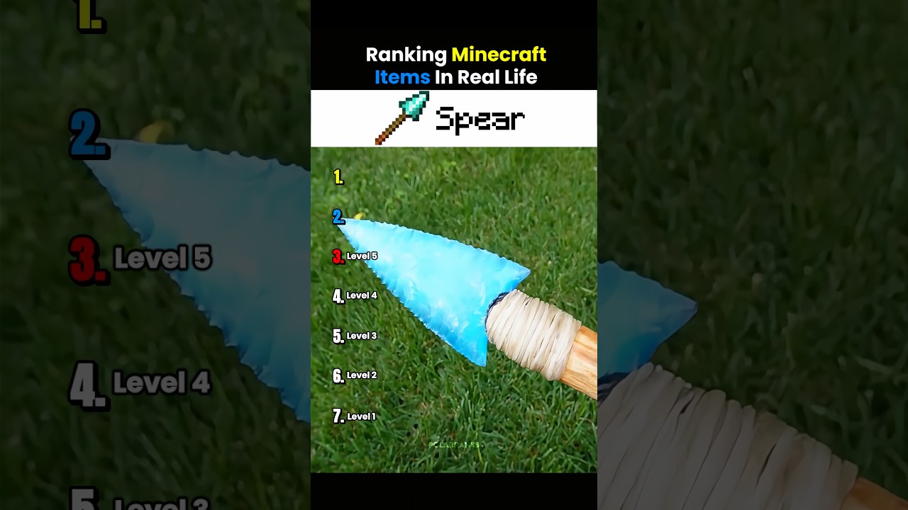 Ranking Minecraft Items In Real Life 😭
