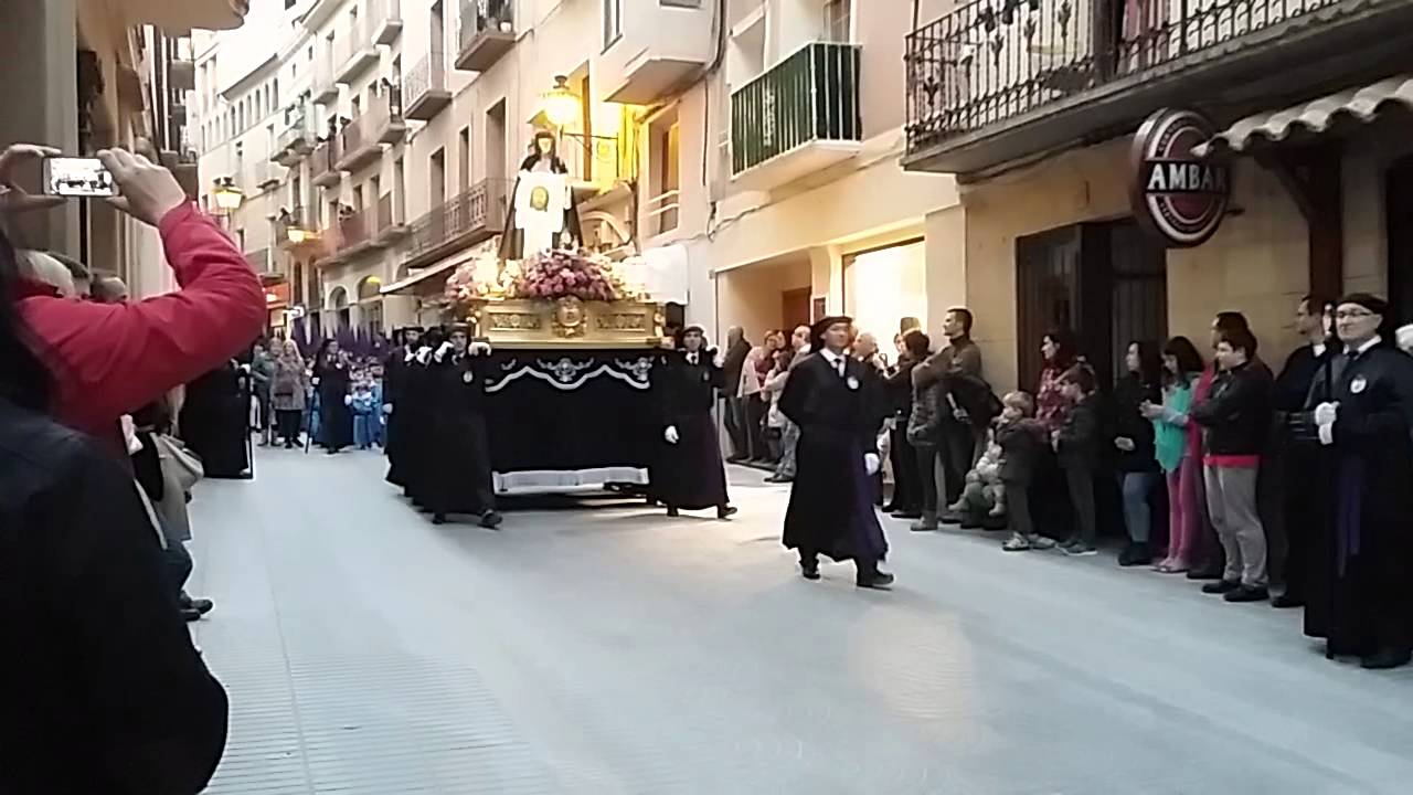 Semana santa alcañiz 2015  procesión del encuentro