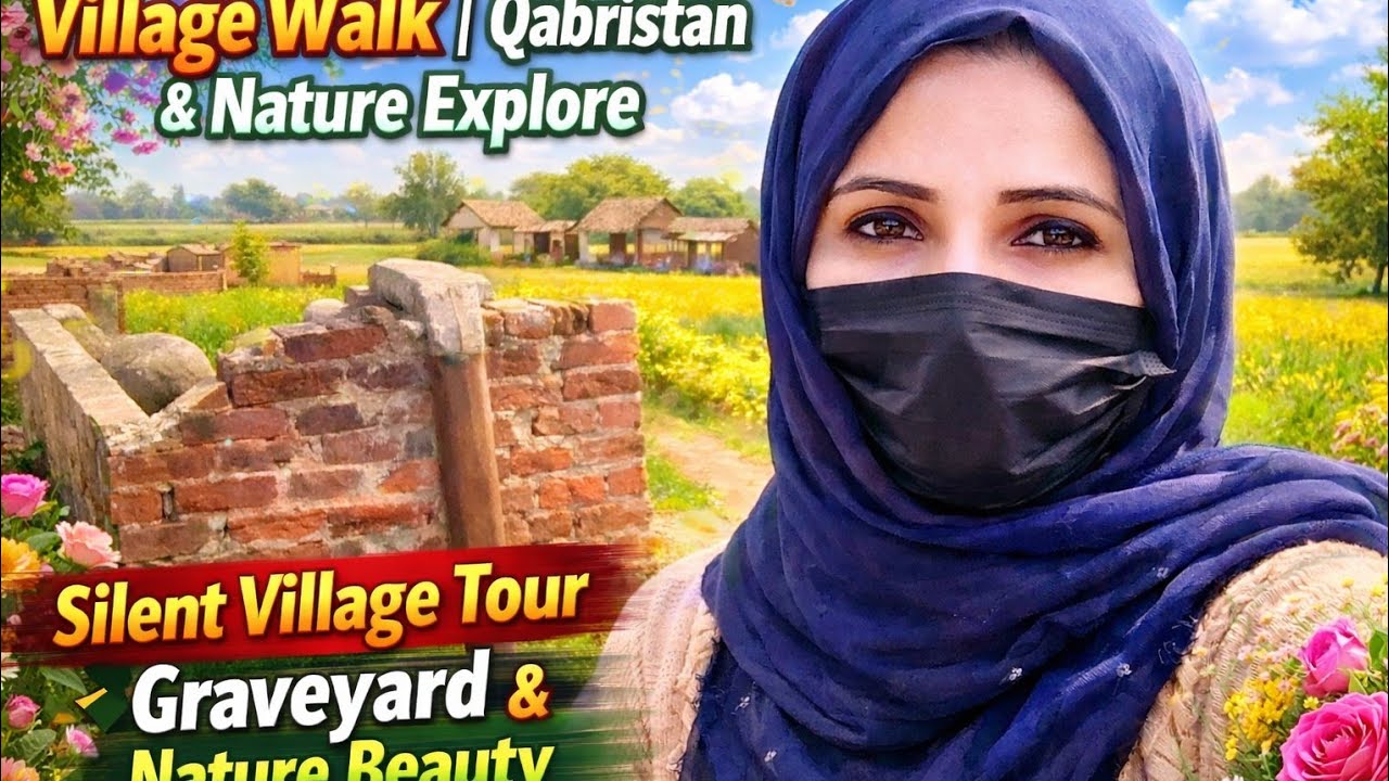 “Village Walk | Qabristan & Nature Explore” “Silent Village Tour | Graveyard & Nature Beauty”