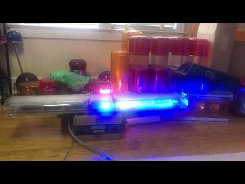 Federal Signal Jetsolaris LED front Jetsonic jetstream lightbar - YouTube