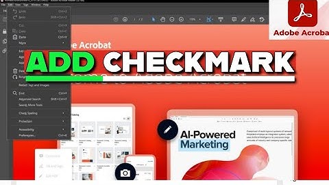 How to Add Checkmark in Adobe Acrobat 2025?