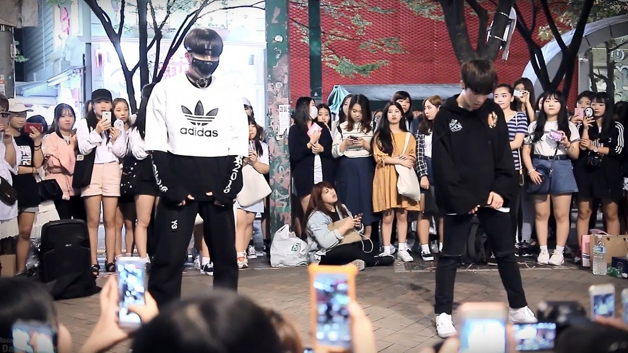 방금 20분 연습하고 추는 춤 클라스 ㅎㄷㄷ (DOB-디오비 홍대 버스킹)