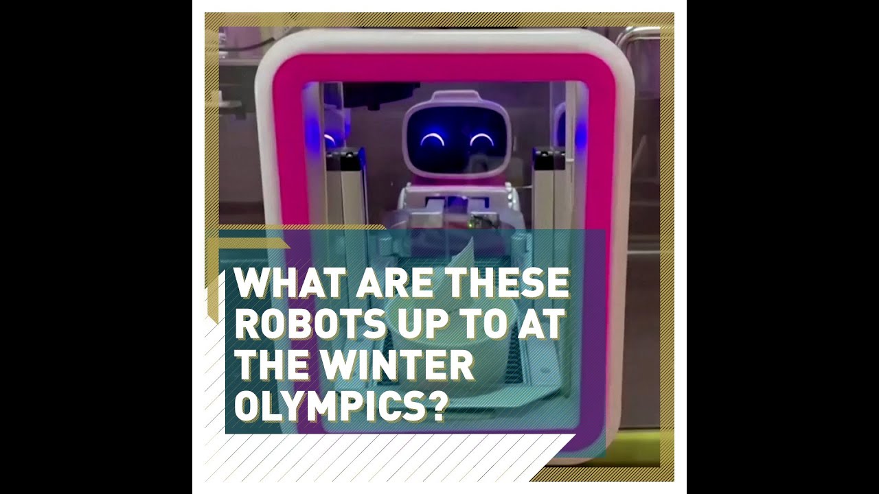 What are these robots up to at the winter Olympics?