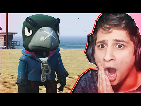 Crow გავხდი Gta5 ში / Brawl Stars მოდები Legendary Brawler