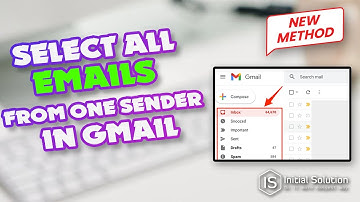 How to select all emails from one sender in Gmail 2024 | Initial Solution