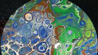 EARTH: Solar System Pour(s) Acrylic Pour Art