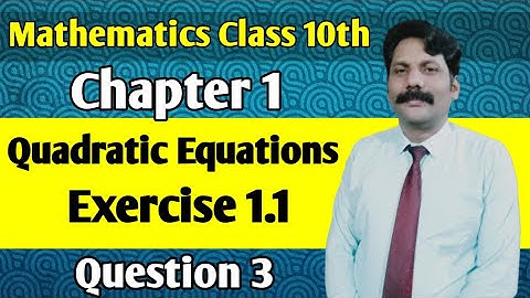 Ch#1 Quadratic Equations | Exercise 1.1 | Question 3 | Completing Square Method | 10th Class Maths