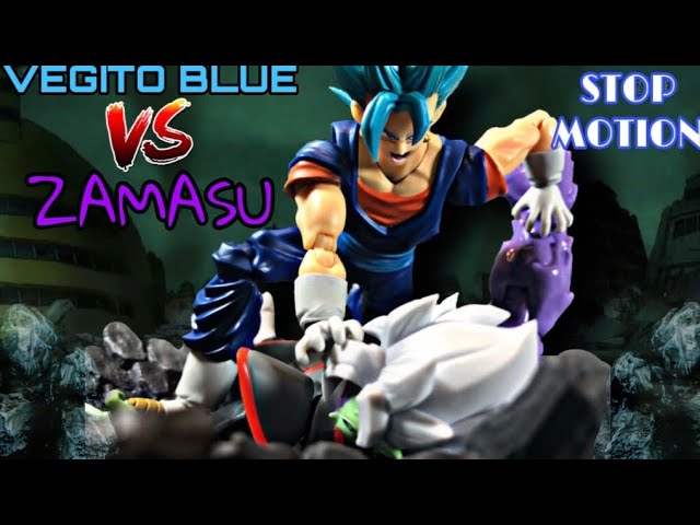 Vegito Blue vs Zamasu (Dragon Ball Super) (DBZ Stop-Motion)