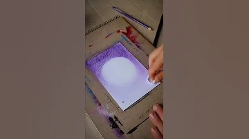 كيف ترسم لوحة بتجنن بلونين فقط وبدقيقة 