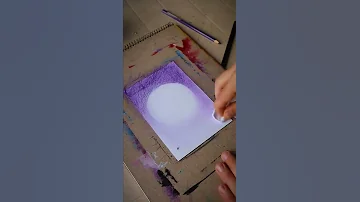 كيف ترسم لوحة بتجنن بلونين فقط وبدقيقة 