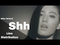 After School - Shh [Line Distribution]