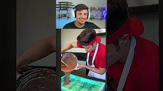 FIZ O CHOCOLATE GIGANTE DO MRBEAST! 🍫 #shorts #react #enaldinho
